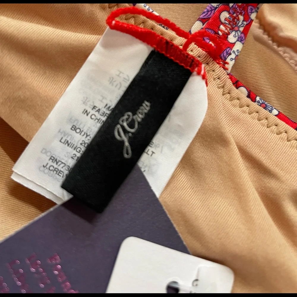 J.Crew Liberty Floral  Print Bikini Top - Picture 4 of 5